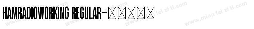HamRadioWorking Regular字体转换